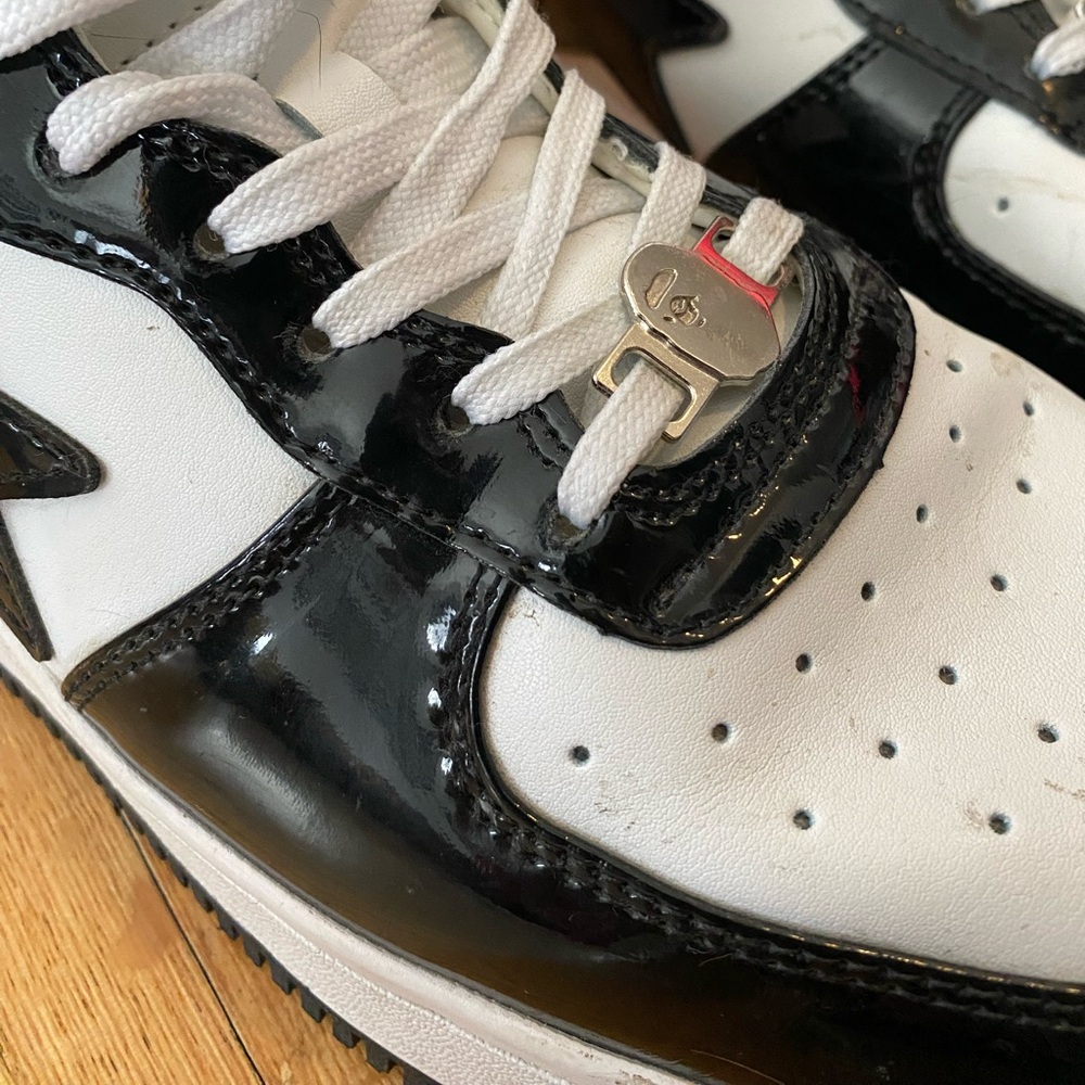 Bape Men's Sneakers in Black and White - Picture 4 of 10